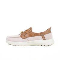 Skechers On-The-Go Flex [138215BLSH] 女 帆船鞋 馬克縫 休閒 瞬穿舒適科技 粉棕