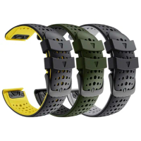 Fenix 6 Silicone Sport Wrist band QuickFit 22mm Watch Strap for Garmin Fenix 6 / Fenix 5 / Instinct