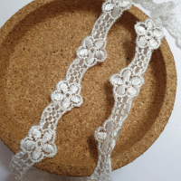 Renda Griper Rajut || Renda Ziper Rajut Halus || Renda Gyper Lebar 1cm || Renda Rajut Meteran Murah