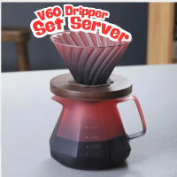 Coffee Dripper Kopi v60 - Alat Kopi v60 Dripper Set Cangkir Filter Pintar - Bisa Direndam Kaca Pot b