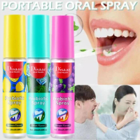 Oral Fresh Spray Portable Mouth Freshener Oral Odor Treatment Oral Remove Bad Breath Fruit Fresh Breath Persistent Oral Care