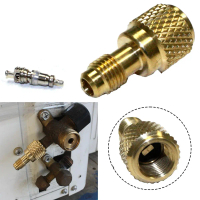 Penyesuai Vakum Pengecasan HVAC AC Mini Split, R410a, 5 / 16 hingga 1 / 4IN, dengan Teras Injap, unt