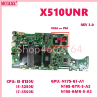 X510UNR Mainboard For ASUS X510UNR X510URR X510UN X510UA X510UAO X510UF X510UAR S510UN S5100U X510UNO F510U VM510UA Motherboard