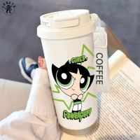 【Qhot】 The Powerpuff Girls Car Girl Kawaii Cute Insulated Cup Bubbles Blossom316 Stainless Steel Cof
