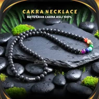 Kalung Batu Cakra Chakra 7 Batu Akik Kristal Alam ASLI Original Bali Pria Wanita by RIZACRAFT
