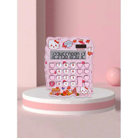 [ COD ] CTZ Kalkulator Mini Cartoon Hello Kitty Solar Battery - KT-500H