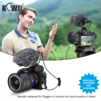Cardioid Microphone For Nikon Z50 Z9 Sony A9II A6600 A6100 A7RIV A7RIII DSLR Camera Camcorders Phones Tablet Recorder Microphone