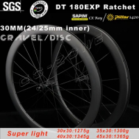 700c Gravel 30mm Carbon Disc Wheels DT 180 Super Light 1275g Sapim CX Ray / Pillar 1420 Clincher Tubeless UCI Road Bike Wheelset