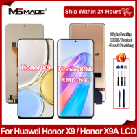 100% Test For Huawei Honor X9 4G 5G LCD Display ANY-NX1 Touch Screen Digitizer Assembly For Honor X9A LCD RMO-NX1 Replace Parts