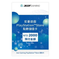PSN PlayStation 台灣版 點數卡 2000點 (限PSN台灣帳號使用) (周邊)