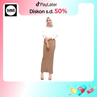 DIANS - Rok Span Knit Rok Span Slim-Fit Bodycon/ Sexy KnitSkirt Muslim Wanita Hitam Bawahan Dewasa B