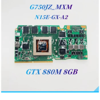 60NB04K0 For Asus G750JZ Laptop Graphic Card G750JZ_ MXM N15E-GX-A2 GTX880M 8GB/GTX870M 3GB Graphic Card 100% Work