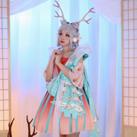 【臺灣公司優質服務】王者榮耀瑤妹遇見神鹿Cosplay服可愛古風漢服游戲動漫服裝連衣裙