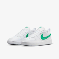 【NIKE 耐吉】休閒鞋 女鞋 大童 運動鞋 COURT BOROUGH LOW RECRAFT GS 白綠 DV5456-109