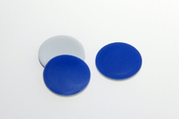 《實驗室耗材專賣》ALWSCI 螺蓋頂空瓶用墊片 17.5mm 藍PTFE膜/白silicone墊片 墊片厚度1.5mm 100pcs/pk 實驗儀器 金屬製品 鐵氟龍/矽膠墊片