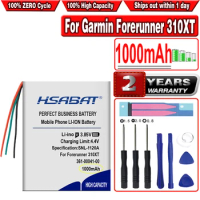 HSABAT 1000mAh 361-00041-00 Battery for Garmin Forerunner 310XT GPS Running sports heart rate watch repair