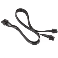 1 Piece Replacement Black For Seasonic PSU P-860 P-1000 X-1050 Power Supply 12Pin To Dual 8Pin Graphics Cable