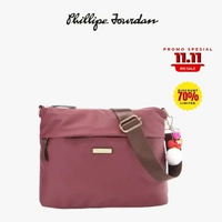 Phillipe Jourdan Naraya Tas Selempang Wanita Maroon (Nylon) Coklat