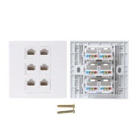 Panel soket komputer jenis 86 [LOD TGHN 555], modul rangkaian CAT5E, peranti keluaran antara muka ka