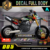 Variasi custom Decal CRF 150 L Sticker Fullbody-Dekal stiker CRF 150 L Skull rockstar Custom Desain 