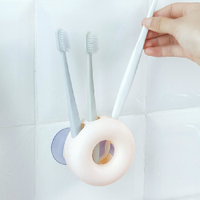 吸壁式四孔牙刷架 浴室 壁掛 牙具 創意 情侶 吸盤 牙刷筒 牙刷【N333】color me
