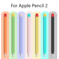 Stylus Cover Silicone Pen Case For Apple Pencil 2 Color Matching Stylus Protective Case Non-slip Anti-fall Cover For iPencil 2nd