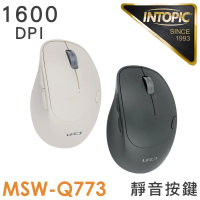 【INTOPIC】MSW-Q773 飛碟 無線靜音滑鼠(2.4GHz)