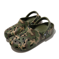 Crocs 布希鞋 Classic Printed Camo Clog 綠 迷彩 男鞋 洞洞鞋 卡駱馳 涼拖鞋 2064543TC
