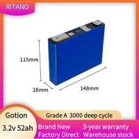 Gotion 3.2v Lifepo4 Battery 52ah Rechargeable Lifepo4 Energy Storage Battery prismatic lifepo4 battery cell