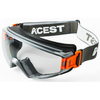 【翔準】臺製 ACEST S-60 護目鏡 全密閉 護目鏡 耐刮防霧 可併用眼鏡口罩 防護眼鏡  首創可替換頭戴式或鏡腳式護目鏡