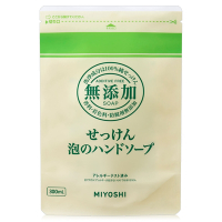 日本MIYOSHI 無添加 泡沫洗手乳補充包300ml