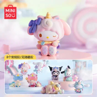 Miniso Sanrio Characters Fantasy Paradise Series Blind Box Cartoon Peripheral Cinnamoroll Melody Decorative Ornaments Kids Toy