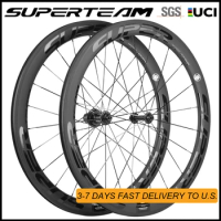UCI Approved NEW SUPERTEAM Big Discount 50mm Clincher Carbon Wheelset Road Bike Wheel 700C Carbon Bike Wheels High TG