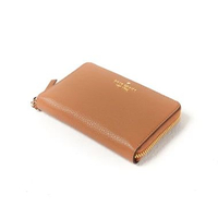 Dompet KATE SPADE KNOTT CAMEL ZIP BIFOLD WALLET 100% ORIGINAL 14X9CM