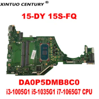 DA0P5DMB8C0 Motherboard for HP 15-DY 15S-FQ TPN-Q222 Laptop Motherboard with i3-1005G1 i5-1035G1 i7-1065G7 CPU DDR4 Tested