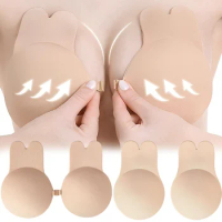 Silicone Push Up Bra Paste Sticker Front Buckle Strapless Invisible Bras Adhesive  Breast Lift Bra Pads Nipple Covers for Women - AliExpress