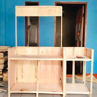 ANGKRINGAN LIPAT MEJA LIPAT BOOTH PORTABEL MEJA JUALAN BISA BUAT JUALAN APA SAJA PAKE KONPOR Kayu Ja
