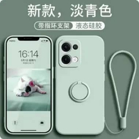 Case For Oppo Reno 13 13F 4G 5G Silicone Premium Candy Ring Stand Holder Liquid Square Baby Skin Mic