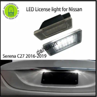 2PC X dahosun LED License Lamp Tail light for Nissan Serena c27 2016-2019