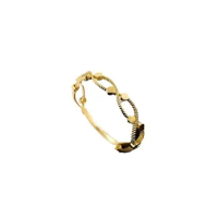 Pure 18-Karat Gold Ring Vine Winding Small Exquisite