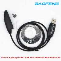 Baofeng UV-9R Waterproof USB Programming Cable With Driver CD for UV9R Plus UV-9R ERA BF-A58 GT-3WP Walkie Talkie Accessorie