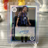 Kartu Bola Autograph Benjamin Pavard FC Internazionale Milano Topps Merlin 2023 Original Tanda Tanga