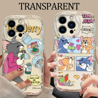 Sarung iPhone, Reka Bentuk T-Tom dan J-Jerry, Serasi dengan iPhone 16 Pro Max, 15, 14, 13, 12, 11, X