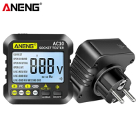 ANENG AC10 Digital Socket Tester Cable Tracker Plug Detector Polarity Phase Check Voltmeter Tester Multimeter Electroscope