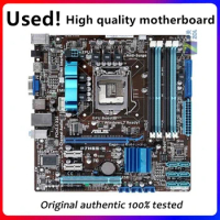Used For ASUS P7H55-M Motherboard LGA 1156 DDR3 16GB For Intel H55 P7H55 Desktop Mainboard SATA II PCI-E X16 Used AMI BIOS
