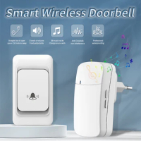 Outdoor Wireless Doorbell US/EU Plug 38 Ringtones Melodies Waterproof 150m Range House Chime Kit Welcome Chime Home Door Bell