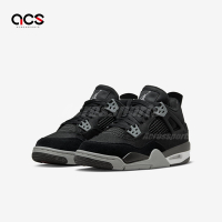 Nike Air Jordan 4 Retro SE GS Black Canvas 黑 小阿姆 女鞋 大童 DV0553-006