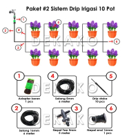 Peralatan Set Selang Irigasi Penyiram Tanaman Drip Kebun dan Taman 02