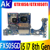 FX505GD Laptop Motherboard For ASUS FX505 FX505G FX505GE FX505GD Notebook MainboardWith I5-8300H I7-8750H GTX1050/GTX1050Ti