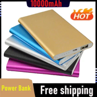 10000mAh Golden Power Bank Fast Charging Powerbank Portable Battery Charger for IPhone 15 14 13 12 Pro Max Xiaomi Cell Phone